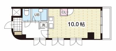 ミラクルイン横浜306（神奈川県横浜市旭区）の間取り図
