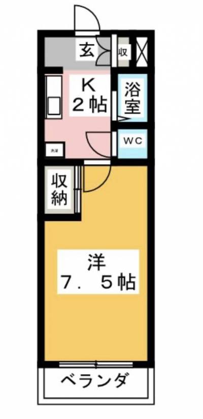 サン駒止マンション203（愛知県名古屋市北区）の間取り図