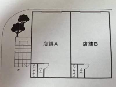ピースフルハウスⅡ1階店舗A(右)（大阪府和泉市）の間取り図
