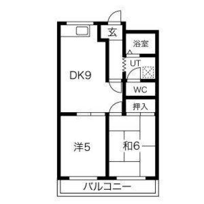 スプリング岩崎203号室（愛知県日進市）の間取り図