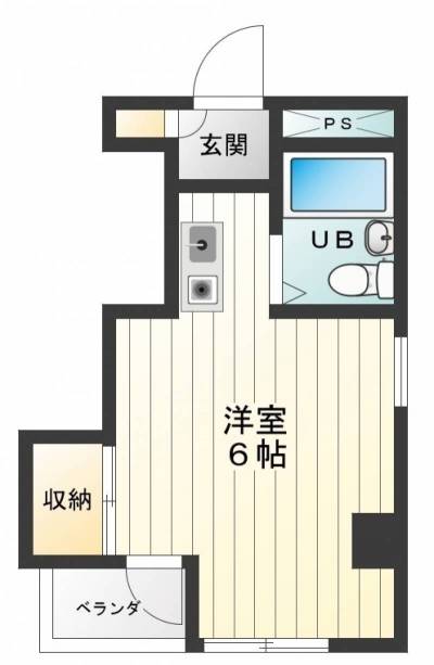 駒込ＭＳビル402（東京都北区）の間取り図