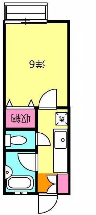 ハイツグリーンピア101号室（神奈川県横須賀市）の間取り図