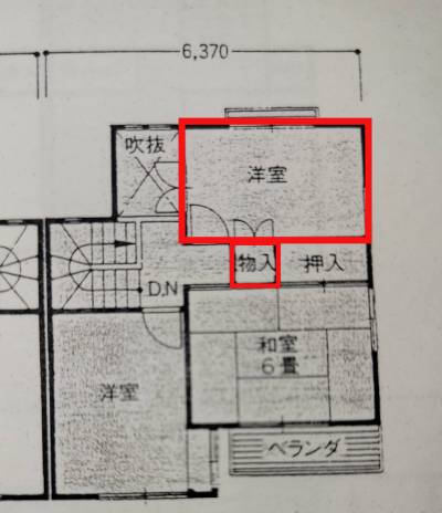 シェアハウスウィステリア2号室（奈良県奈良市）の間取り図