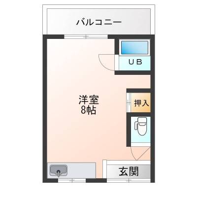 諏訪ノ森アパート201（大阪府堺市西区）の間取り図