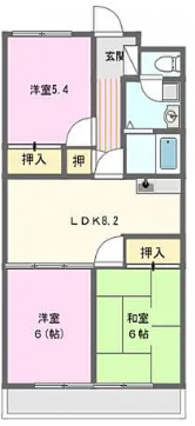 マンションサイプレス３０２（静岡県浜松市天竜区）の間取り図