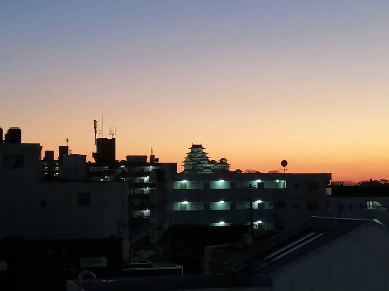姫路城見え.夜景