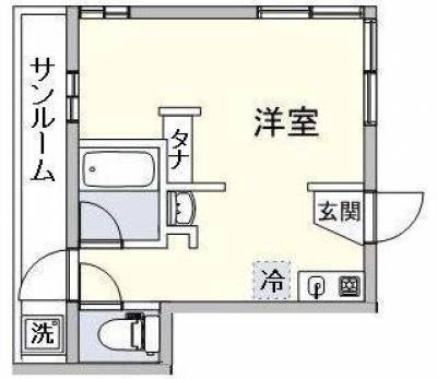 東京都北区 ベルビューカシェット102の間取り図