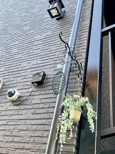 防犯カメラとエクステリア