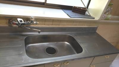 キッチン水栓取替