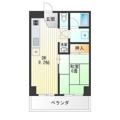 東京都豊島区 セントラルクレオ１Bの間取り図
