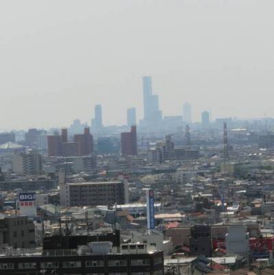 あべのハルカスが見える