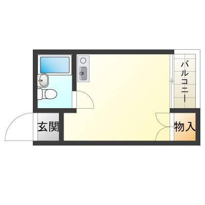 大阪府東大阪市 エテルナ長瀬302の間取り図