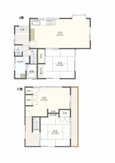埼玉県久喜市 久喜市菖蒲町１の間取り図
