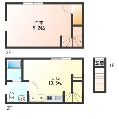 広く明るい、最上階&amp;角部屋で見晴らし良好♪