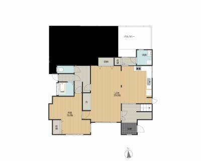 福岡県北九州市小倉北区 竪林町戸建2Fの間取り図