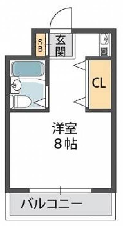 兵庫県神戸市灘区 ルーブル西灘301号室の間取り図