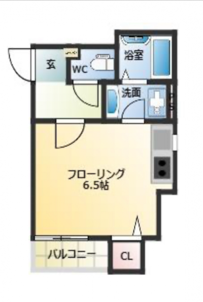 福岡県久留米市 リラフォート津福105号室の間取り図