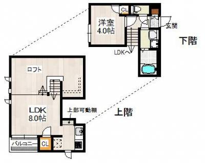 スキップフロアで楽しい住空間。