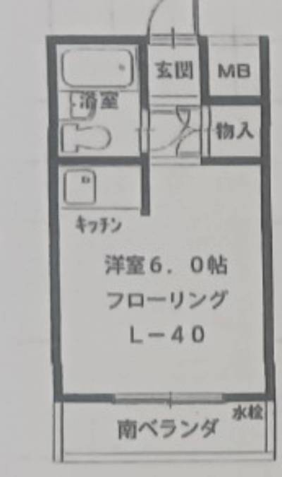 兵庫県西宮市 ダイドーメゾン門戸303の間取り図
