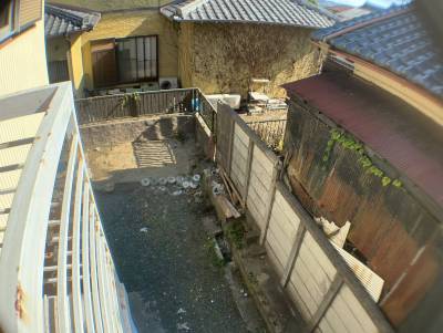 上から見た庭です