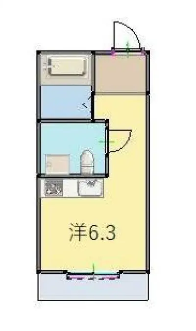 アークヒルズ磯子106（神奈川県横浜市磯子区）の間取り図