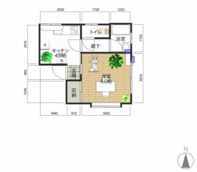 新潟県新潟市西区 そよ風と砂浜のＢｌｕｅＨｉｌｌ103の間取り図