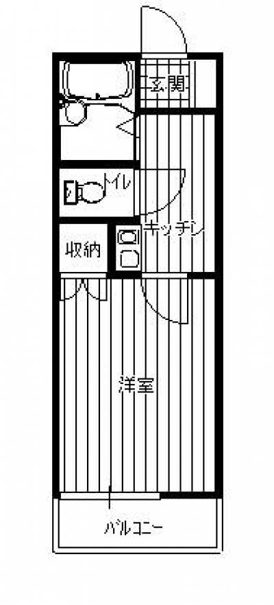 東京都清瀬市 ベルメゾン清瀬105の間取り図