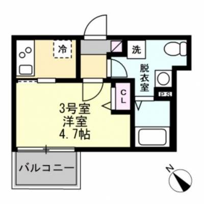 神奈川県横浜市鶴見区 アビリオ鶴見本町通NURO無料5重防犯AL敷地駐輪103の間取り図