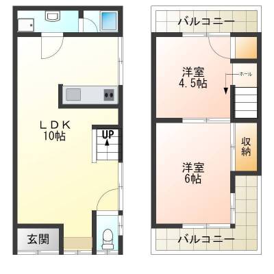 大阪府堺市北区 堺市北区・百舌鳥梅北町テラス２1の間取り図