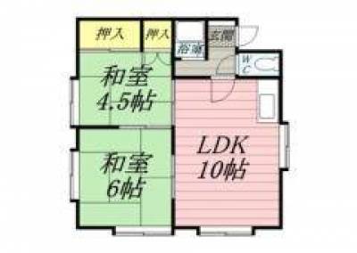 北海道札幌市白石区 札幌市白石区セピア菊水A201の間取り図