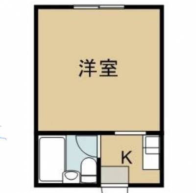 大分県大分市 藤コーポ203の間取り図