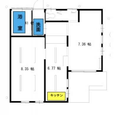 広々とした１ＬＤＫは46.78m&sup2;
築年数もまだ15年です