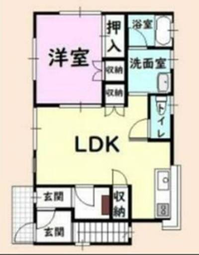 千葉県山武市 山武市白幡戸建1階の間取り図
