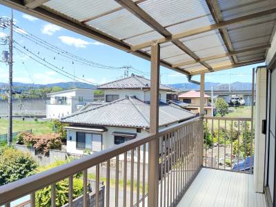 ２階のベランダからの様子です。