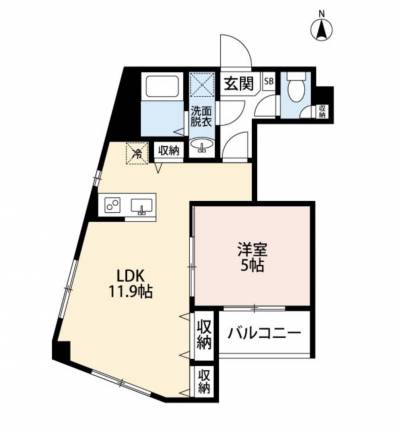 1LDK♪南向き♪収納&bull;設備充実♪