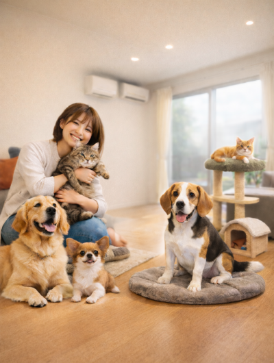 ペット可の戸建て物件です(画像はイメージです笑)。