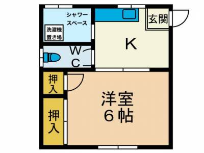 バストイレ別のシンプルで使いやすい間取り