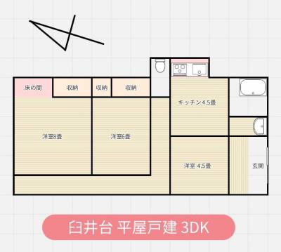 千葉県佐倉市 佐倉市臼井台戸建の間取り図