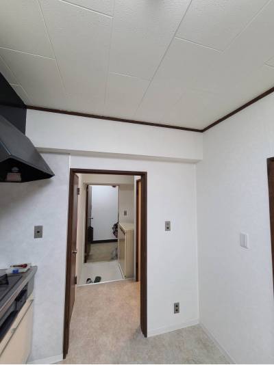 レンジフードもしっかり天井も綺麗です。