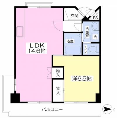 1LDKです