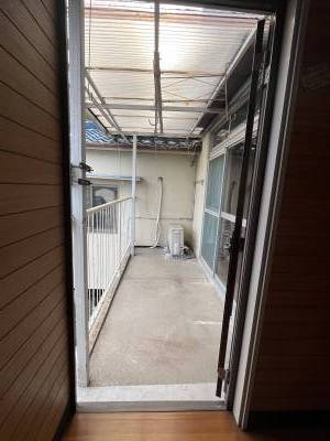 南面屋根付バルコニー‼︎陽当たり良好○雨の日でも○