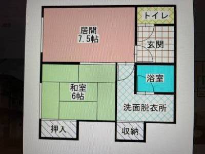 北海道網走市 網走市アパート102の間取り図