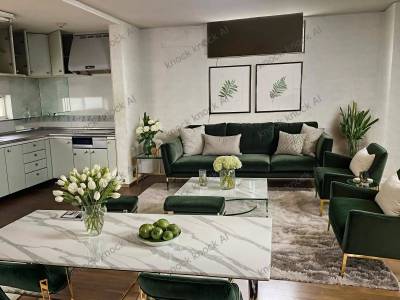 リビングに仮想家具置いてみました