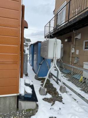 各部屋ごとの専用倉庫。アウトドアや自動車用品をどうぞ。