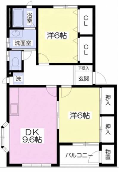 リビングダイニングは9.6帖とかなり広いです！