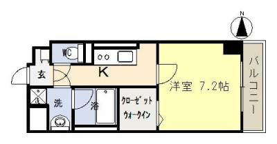 東向き7.2帖のお部屋です