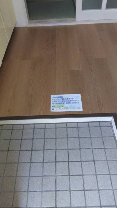 DKの木製フローリングは全面張替えを行いました！