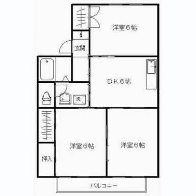 日当たり良好3DK