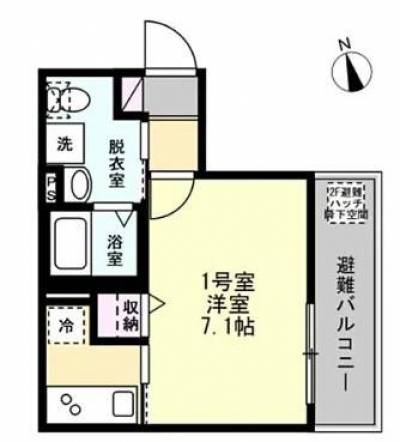 バストイレ別、キッチン、独立洗面台ありの快適な間取りです