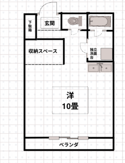 南向きです